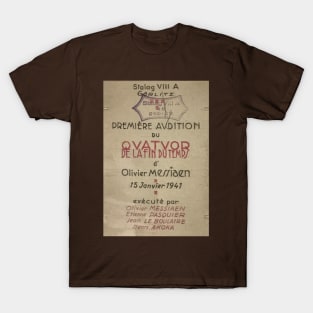 Messiaen. Quatuor pour la fin du temps. T-Shirt